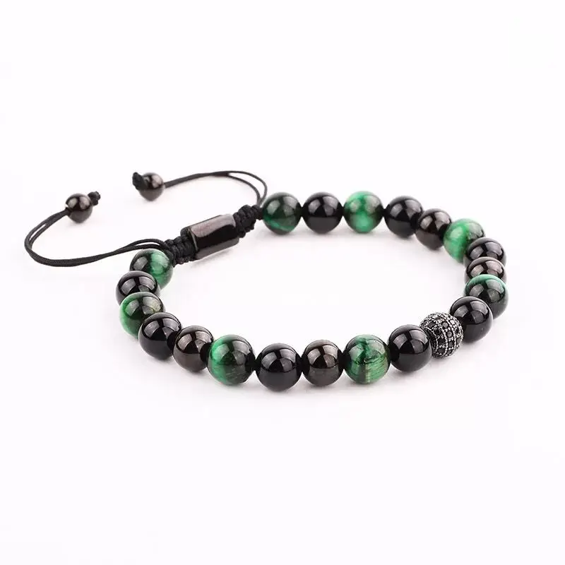 

Handmade Natural Stone Boho Yoga Wrap Bracelet & Bangle Tree of Life African Japser Braided Charm Bracelet Women Men Gift