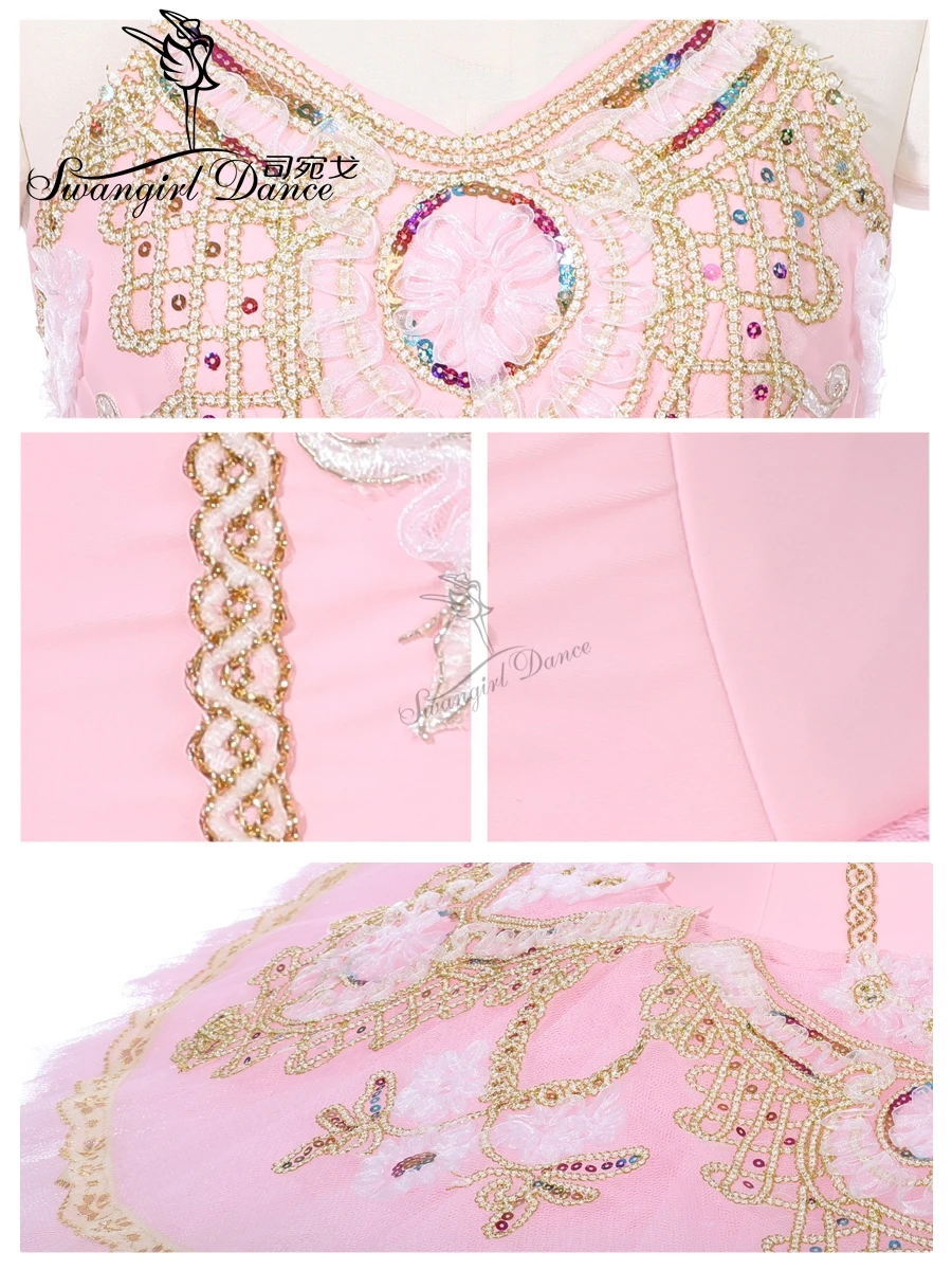 Женские розовые балетные пачки феи сценические костюмы для балета девочек
