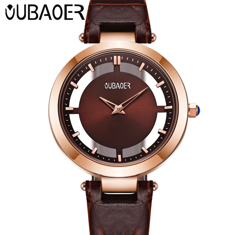 2019 OUBAOER модные современные часы женские кварцевые высококачественные