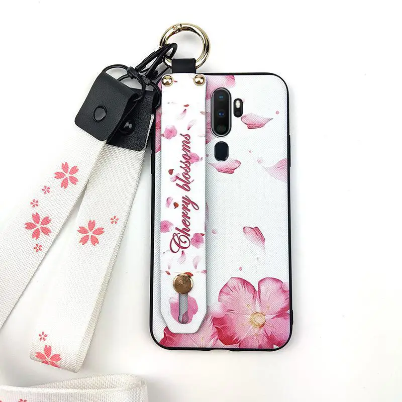 

Flower Wristband Phone Case For OPPO A9 2020/A5 2020/A11 Original Soft Case Anti-dust Shockproof