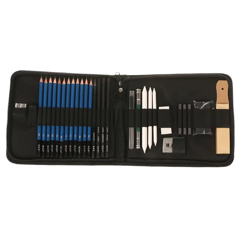32 шт. профессиональный набор для рисования карандаши эскиз древесный уголь
