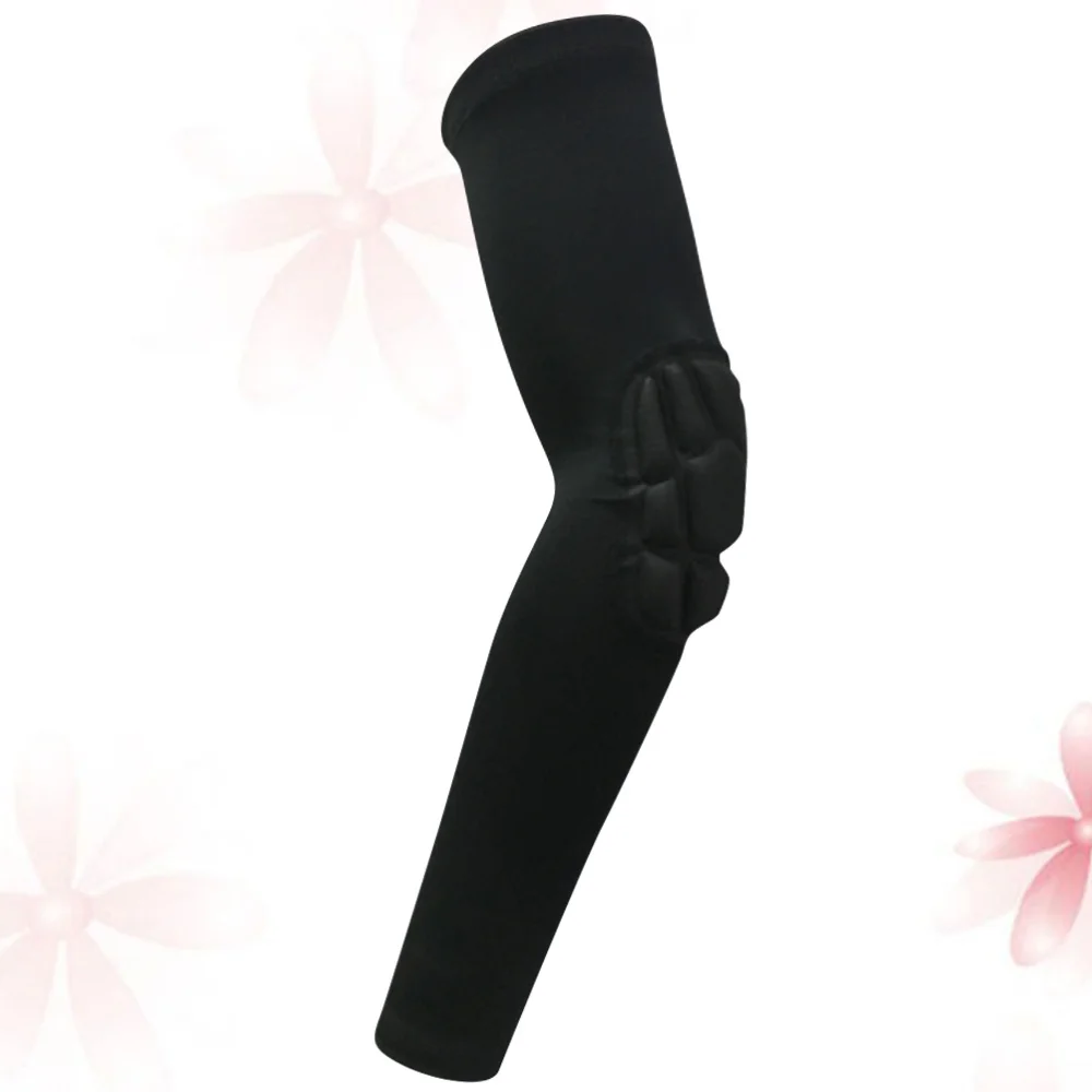 

1pc Sports Arm Sleeve Protective Elbow Sleeve Long Elbow Protector Riding Bike Sleeves for Outdoor Playing Basketball (M, Black)