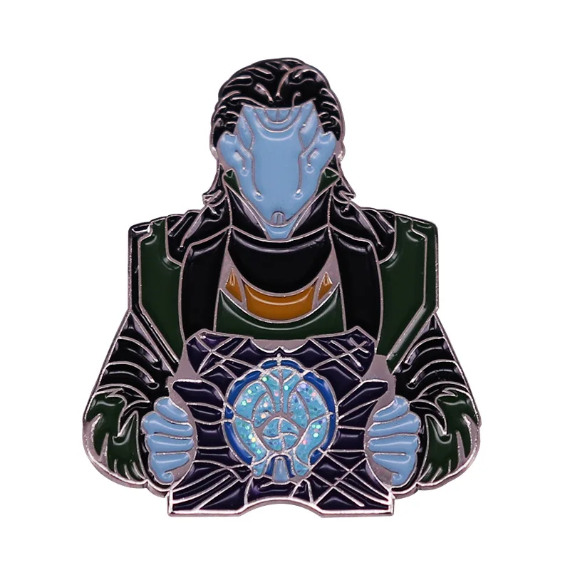 Металлическая брошь Loki мультяшный костюм для косплей |