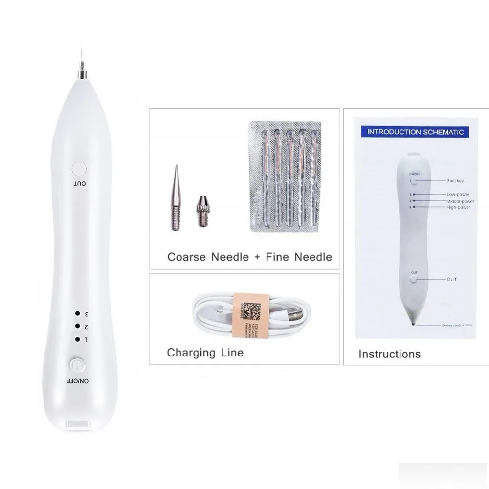 

Micro three-speed mole pen mini USB plug-in household small mole removal pen beauty removal pen no current sense