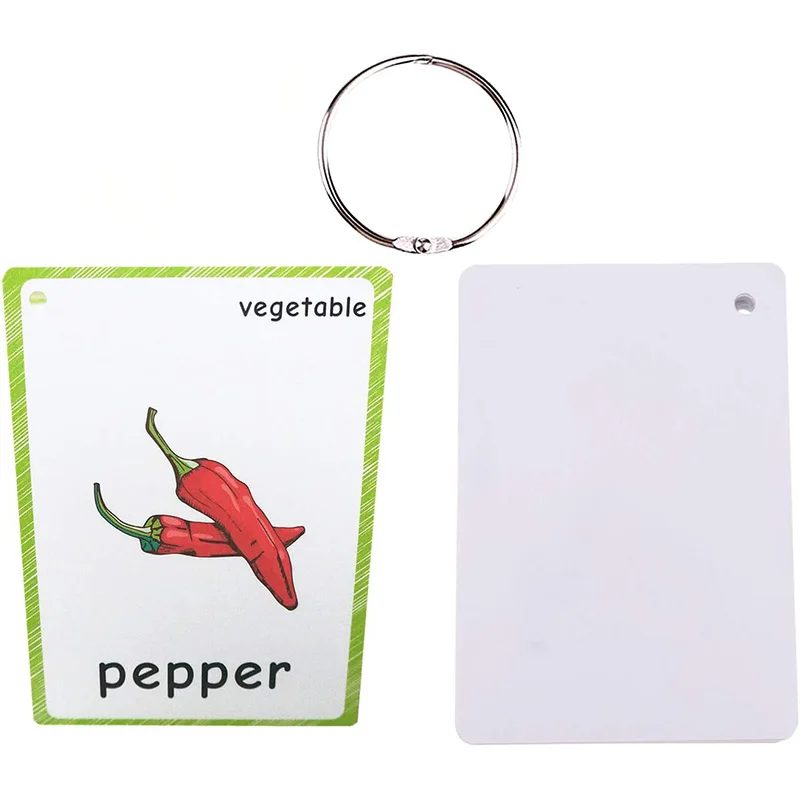 Набор фруктовых и овощных флэш-карт для детей ясельного возраста английское