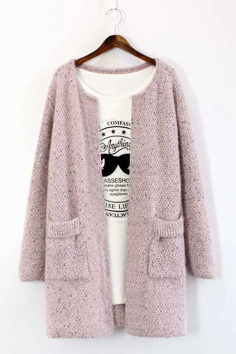 Кардиган LXJ319 женский вязаный с карманами|wool knit cardigan|knitted cardigancardigan coat |