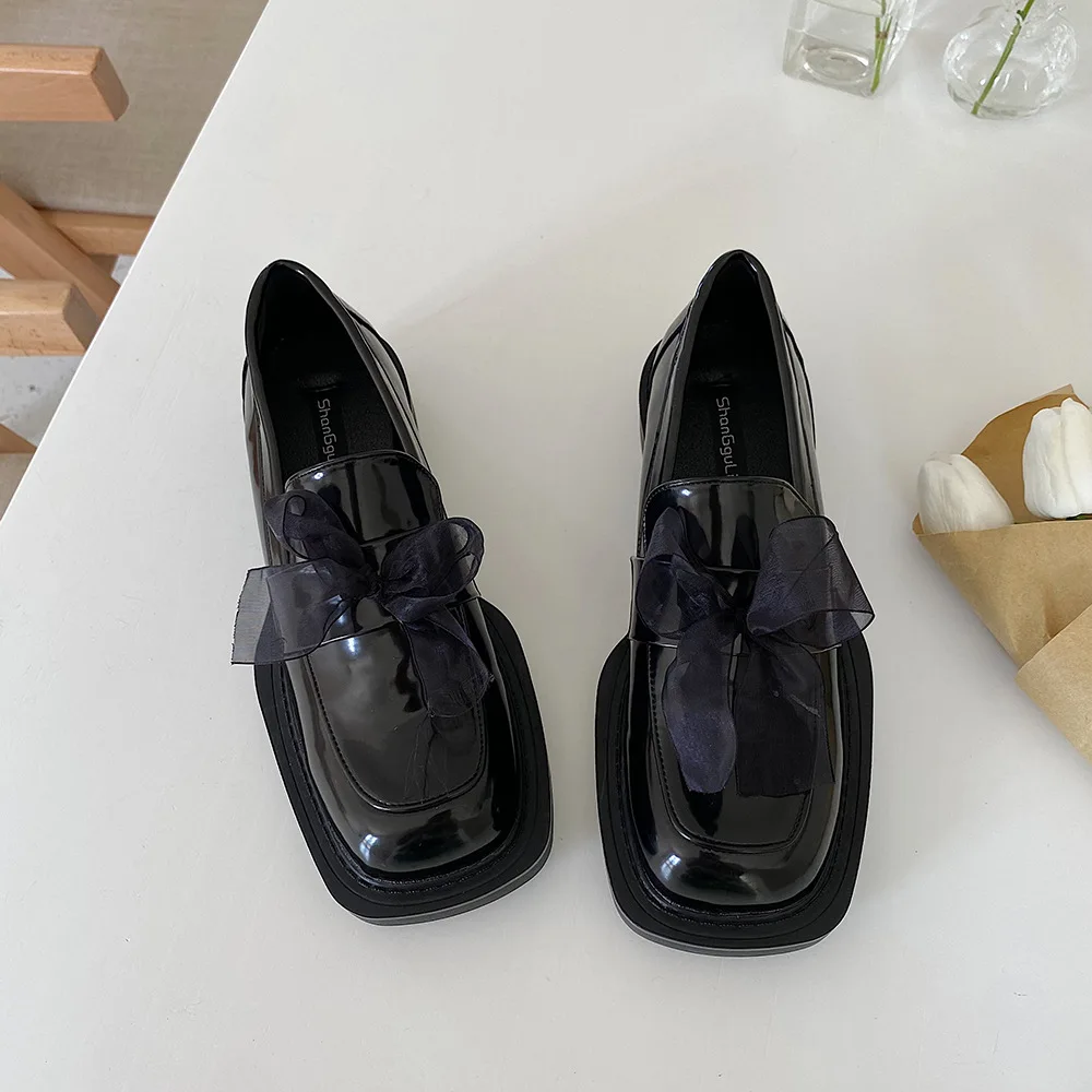 

Small Leather Shoes Women Flat 2021 New Spring Single Shoes Japanese Thick-soled Loafers Retro Uniform Shoes