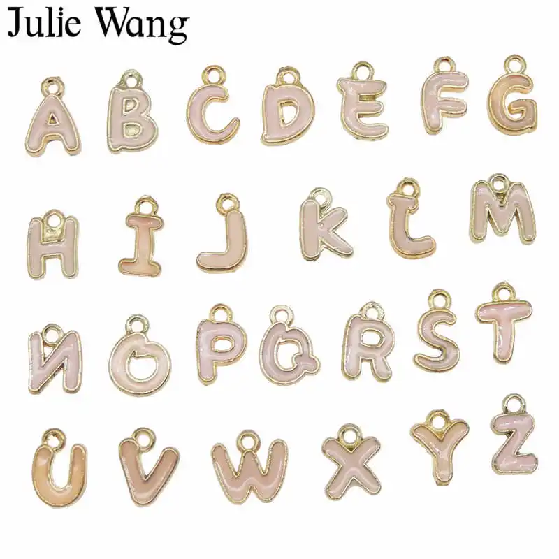 Julie Wang эмалевые Подвески в виде надписи Английский алфавит из сплава