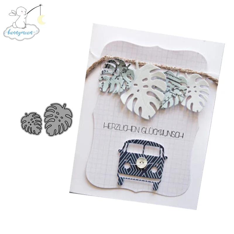 CH листья металлический трафарет украшение для поздравительной открытки сделай