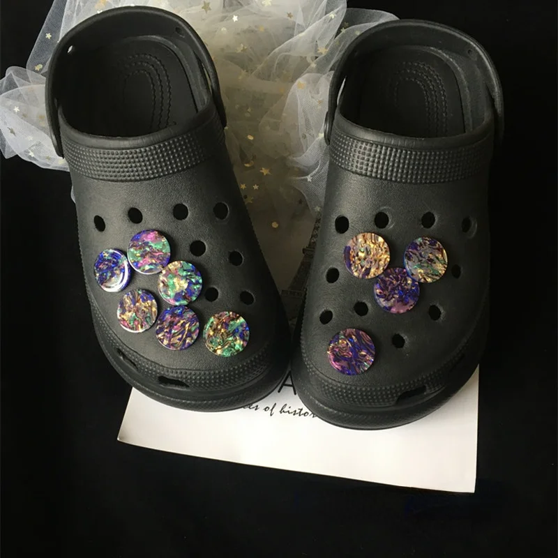 

New Arrivals Charms for Crocs DIY Luxury Black Flowers Clogs Shoe Decorations Vintage Bundle Croc Accessories Trend All-match