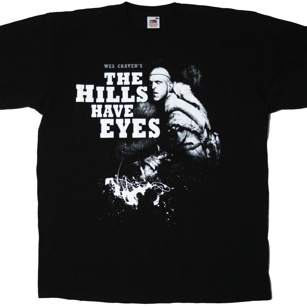 Редкая футболка WES CRAVEN The Hill Have Eyes Horror Movie Promo XL Jigsaw Texas Chainsaw Massacre Murder goth|Мужские