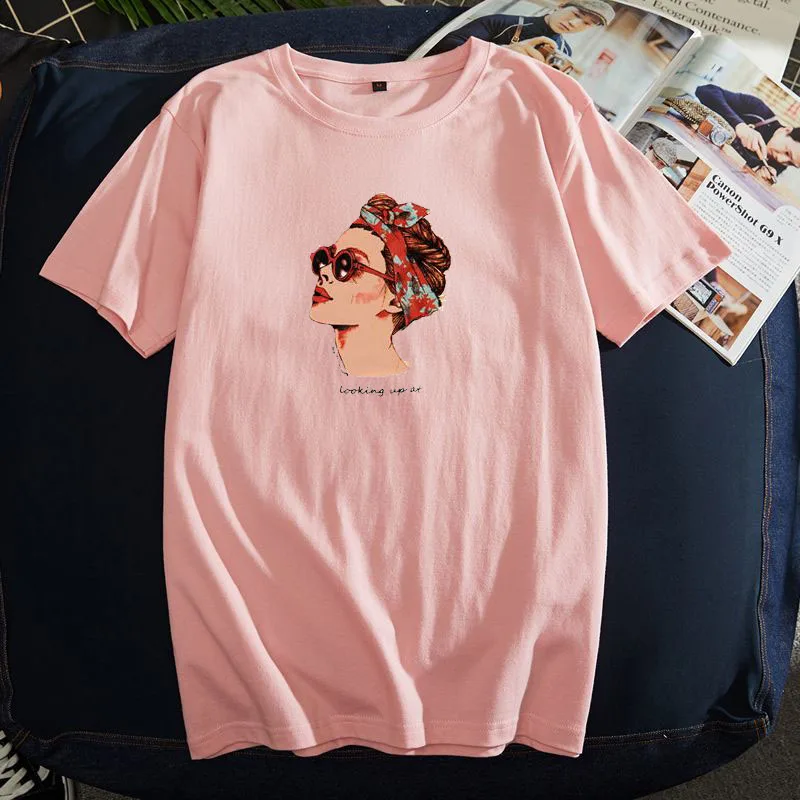 Женская футболка белая хлопок лето повседневная Харадзюку 2019 | одежда