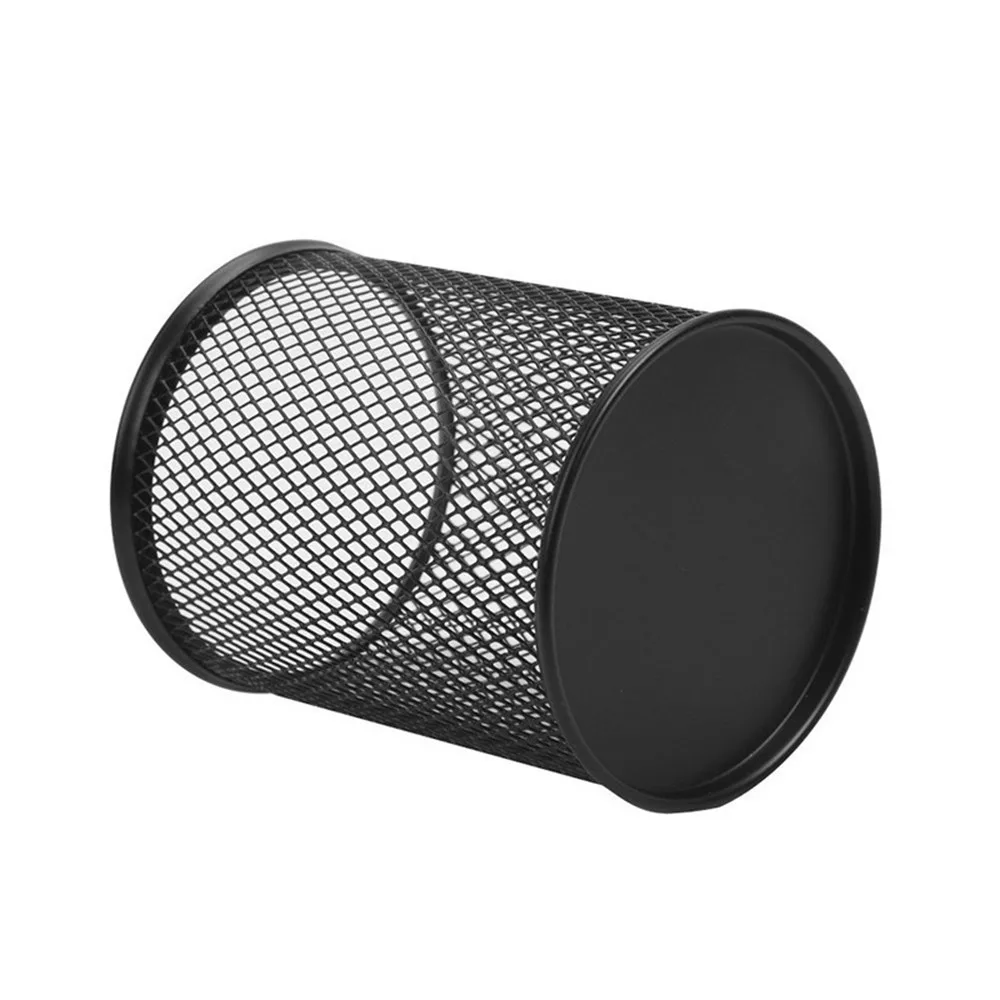 

Steel Metal Mesh Cylinder Pen Pencil Eraser Stationery Holder Container Pen Cas for School Office Stationery School Supplies