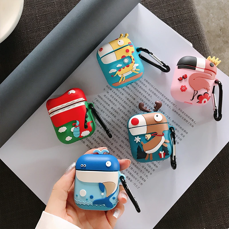 Q UNCLE для Apple AirPods2 Bluetooth гарнитура комплект защиты модный беспроводной мягкий