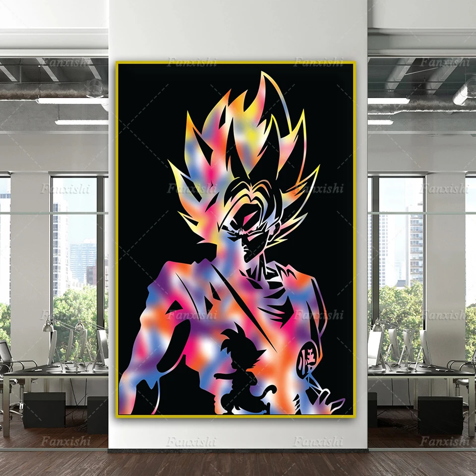 

Japanese Anime Dragon Ball Goku Poster And Prints Wall Art Canvas Picture Home Bedroom Decor Pictures Modern Living Room Cuadros