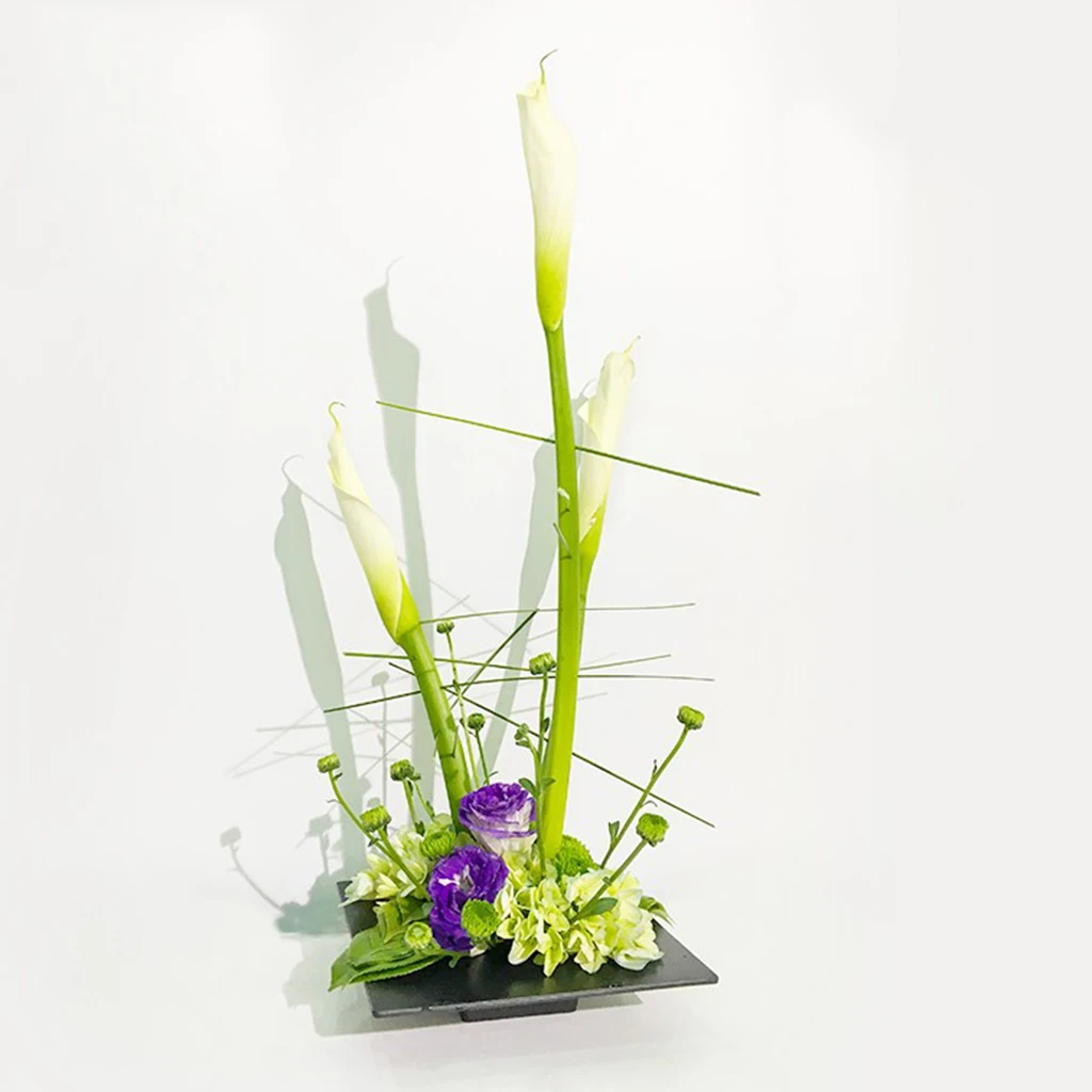 Ikebana лоток ваза Контейнер Организация цветов База держатель~ разных форм бонсай цветочный контейнер Ikebana лоток для горшков ваза