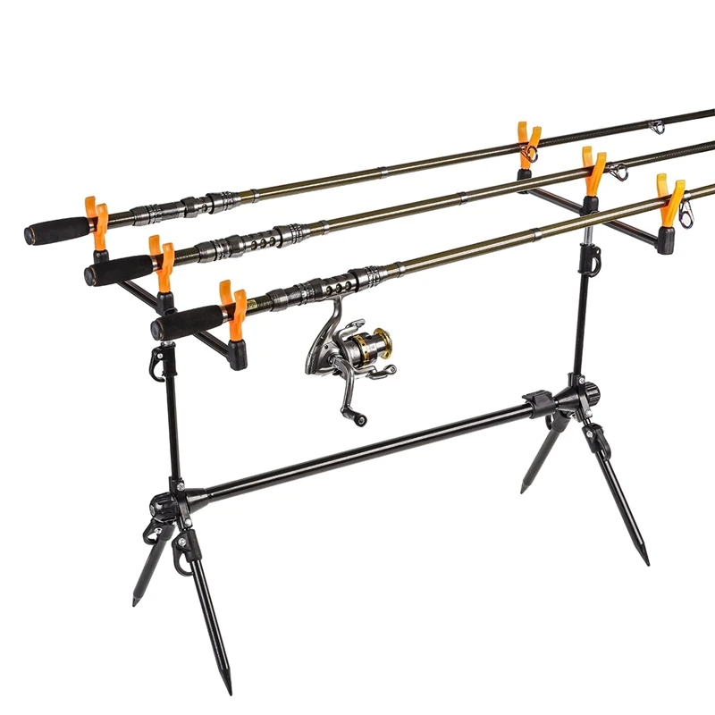 

Adjustable Carp Fishing Rod Pod Stand Fishing Pole Pod Holder Retractable Fishing Tackle Fishing Accessory