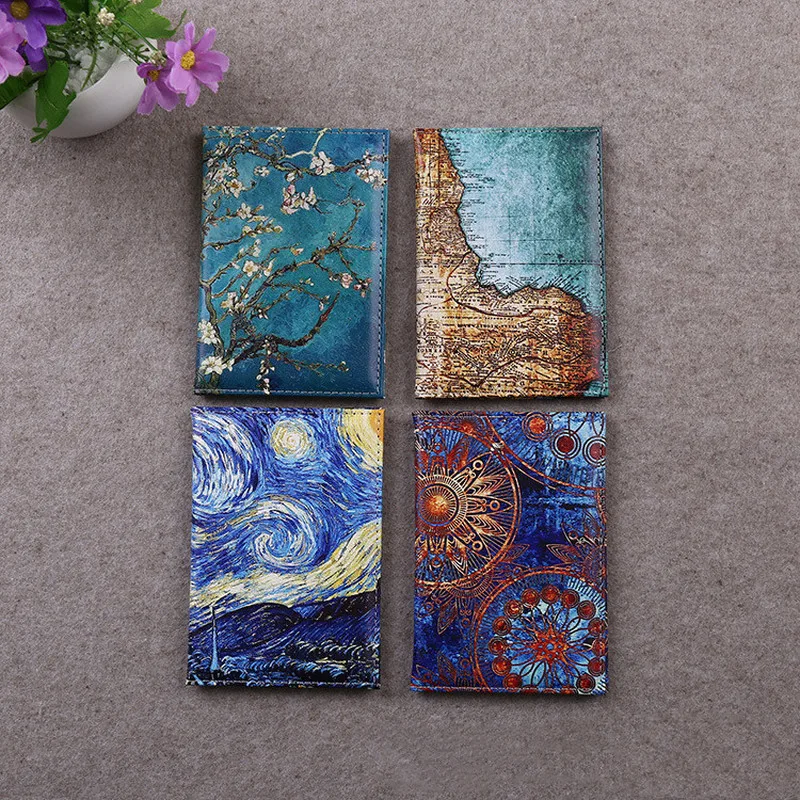 1 шт. Новый чехол для паспорта звездное небо Женский кошелек из искусственной