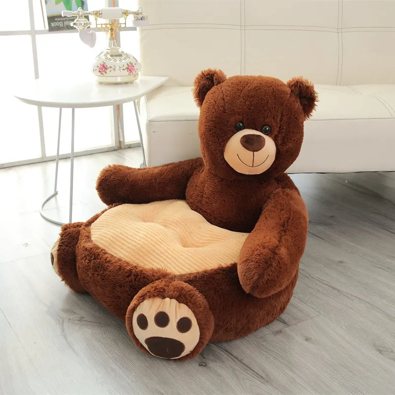 1PC Lovely Teddy Bear Panda Unicorn Duck Kids Sofa Chair Plush Toys Seat Baby Nest Sleeping Bed Pillow Stuffed Cushion Gifts - купить по