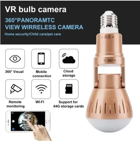 5 мегапиксельная 1080P панорамный обзор на 360 градусов VR IP камера|Камеры