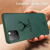 ultra thin deer phone case for iphone 13 12 11 pro max se xsmax xs xr x 8 7 6s 6 plus leather cover