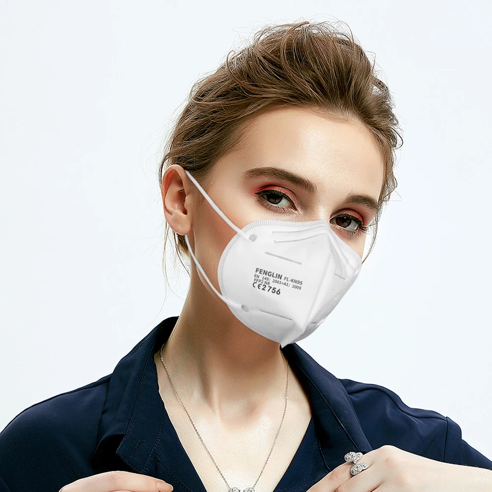 10-100 PCS FFP2 Face Mask Mouth Nose Safety Protection 5-Layer Filter Barrier Fast Shipped from Spain Belgium Poland France | Красота и