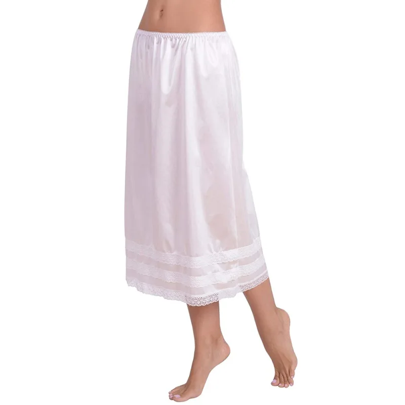 Женская Нижняя юбка из полиэстера Однотонная с подолом Повседневная пикантная