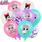 Куклы LOL Surprise Kawaii, Детские латексные воздушные шары, украшения для дня рождения милой девочки, розовые, для свадьбы, крестин, игрушки, шары