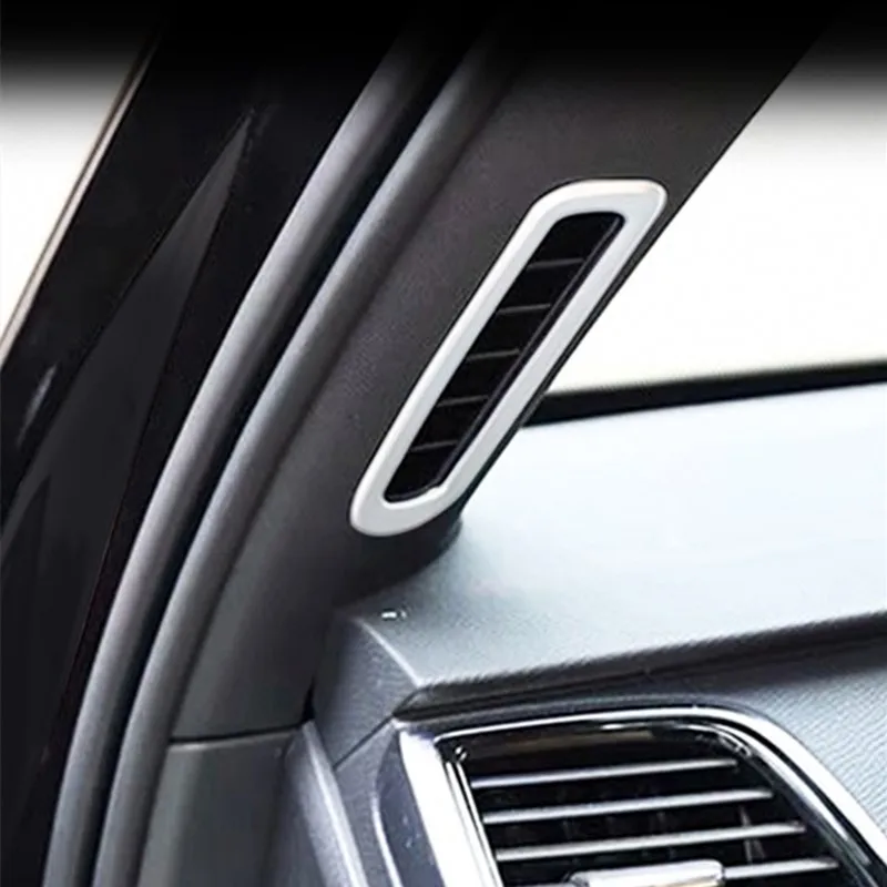 

Стайлинг автомобиля, декоративная наклейка на раму кондиционера для Volvo XC90 2016-18, модифицированные наклейки для интерьера