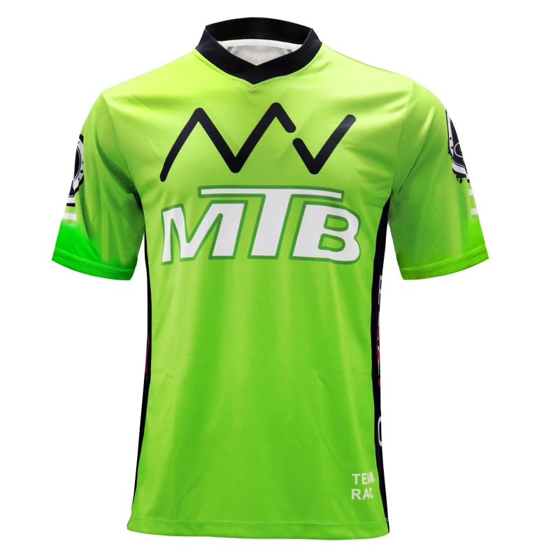 

MTB Shirt Men Long Motocross Racing Riding Shirt Downhill Jersey Motorcycle Clothing Bicycle Jersey Woman's Short Sleeve T-Shirt