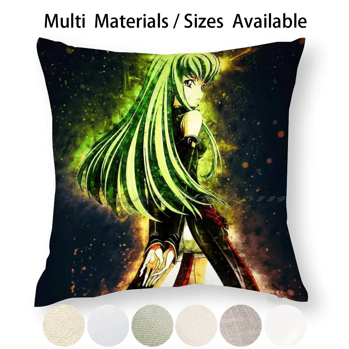 C код Geass наволочка для подушки из хлопка и льна манга японский Lelouch Lamperouge Kallen Suzaku |