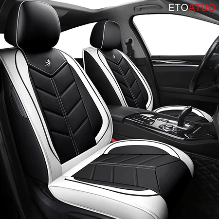 white standard ETOATUO универсальные кожаные автомобильные чехлы для Lexus всех моделей ES IS-C LS RX NX GS CT GX LX570 RX350 LX RC RX300 LX470 - Название цвета: white standard
