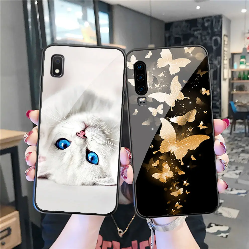 Чехол из закаленного стекла для huawei P10 P20 P30 Lite Plus Pro Funda P9 P8 2017 P Smart 2019 чехол