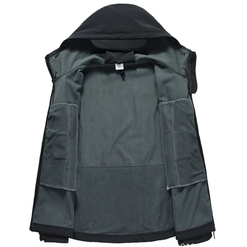 

Tactical Shark Skin Soft Shell Jacket Men Military Windproof Waterproof Army Combat Mens Jackets Hooded Bomber Coats Male S-4XL