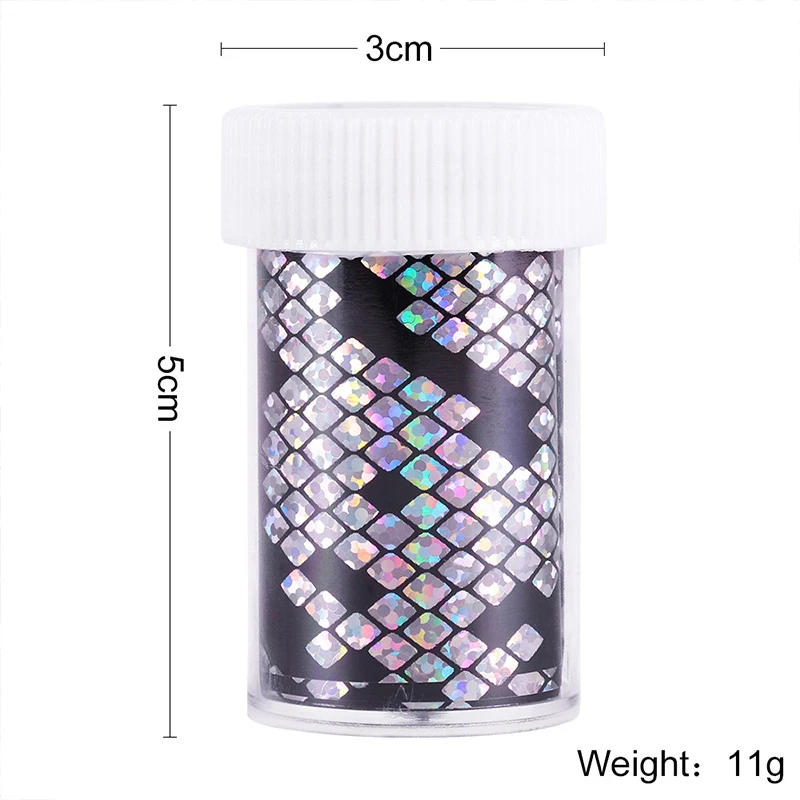 1 рулон фольги для ногтей змеиная голографическая смешанные узоры 3D наклейки