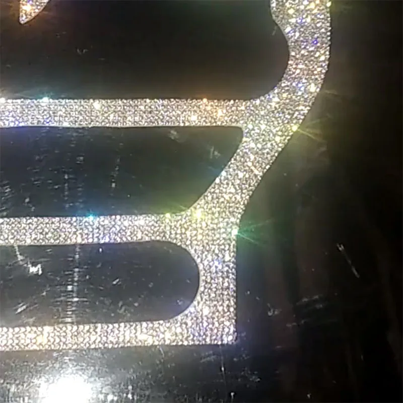 

Full Set Luxury Rhinestones Steering Wheel Door Handle Center Console AC Outlet Decorative Stickers for Ford Mustang 2015-2018