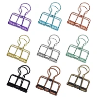 nonvor 10pcs colorful metal binder clips paper stainless steel clip 43 5cm book stationery school office learning supplies