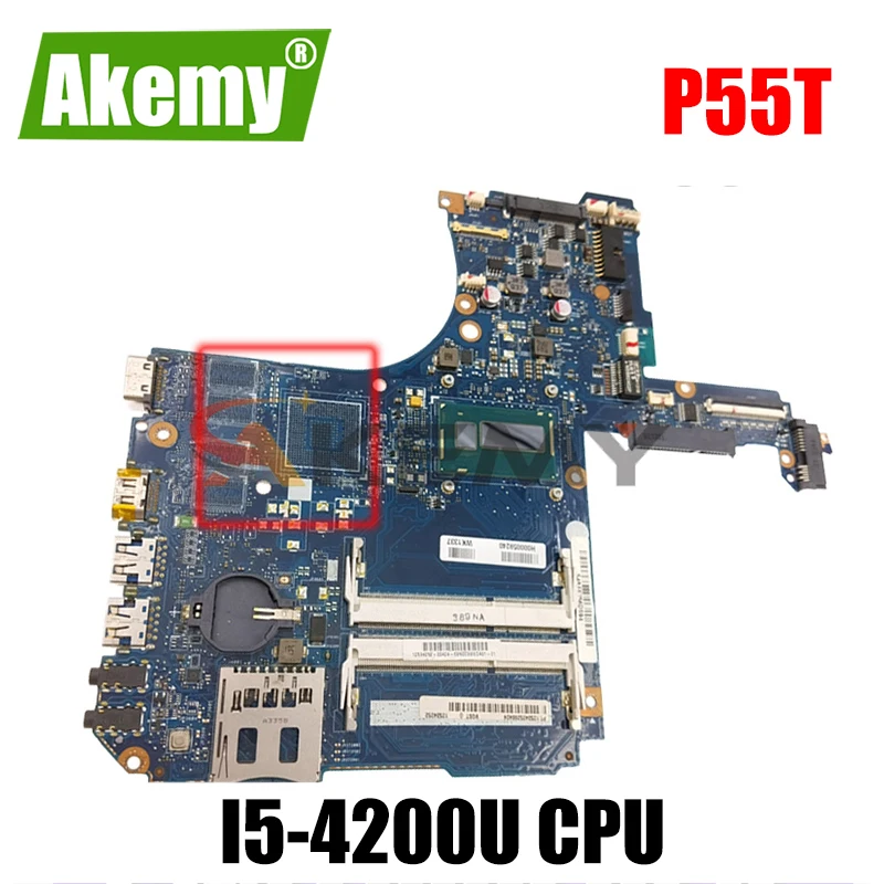 

H000059240 материнская плата для ноутбука Toshiba Satellite P55T Материнская плата ноутбука i5-4200U процессор DDR3 69N0C3M6DA01