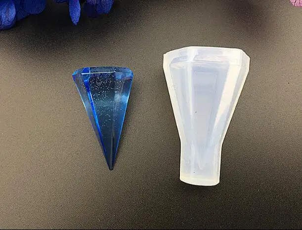 Popular1PC прозрачная ручная форма из трех кубических смол DIY силиконовая высушенная