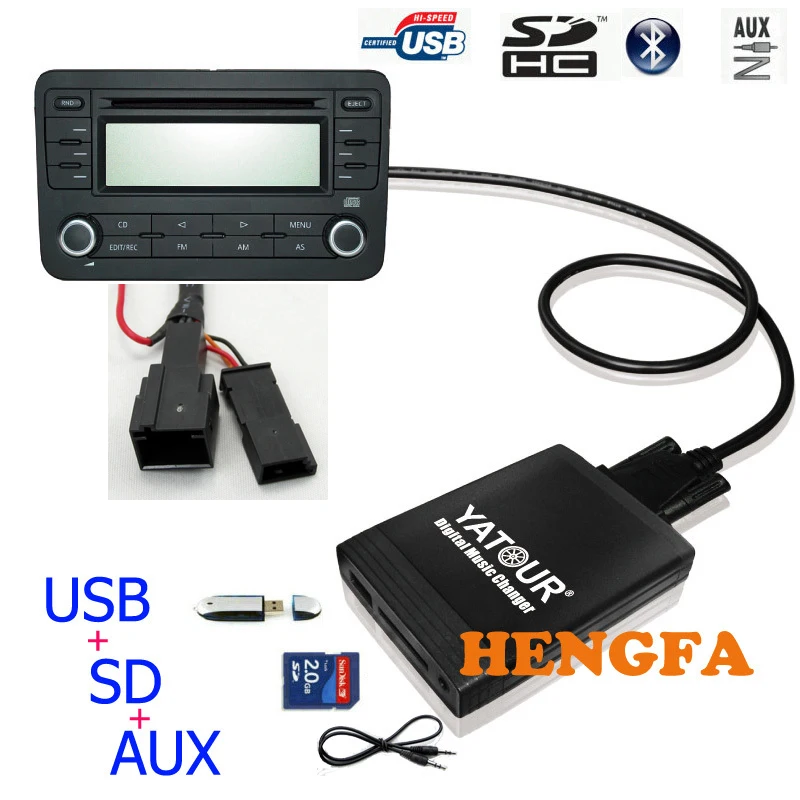 Автомобильный цифровой музыкальный смены Yatour USB MP3 AUX адаптер для BMW 1991 2006 3pin + 6pin X5