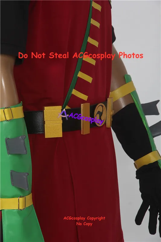 Костюм косплея Ниндзя Робин включает маску для глаз, накладки на обувь, супергеройский костюм от ACGCosplay.