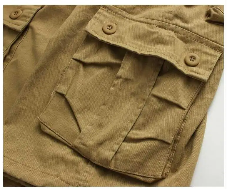 

2020 Men's clothing casual cargo pants Straight leg Loose plus size hiking outdoor men's half short pants