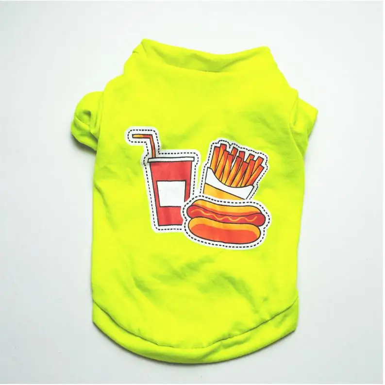 Летняя модная одежда для домашних животных Одежда щенков пуделя новый стиль