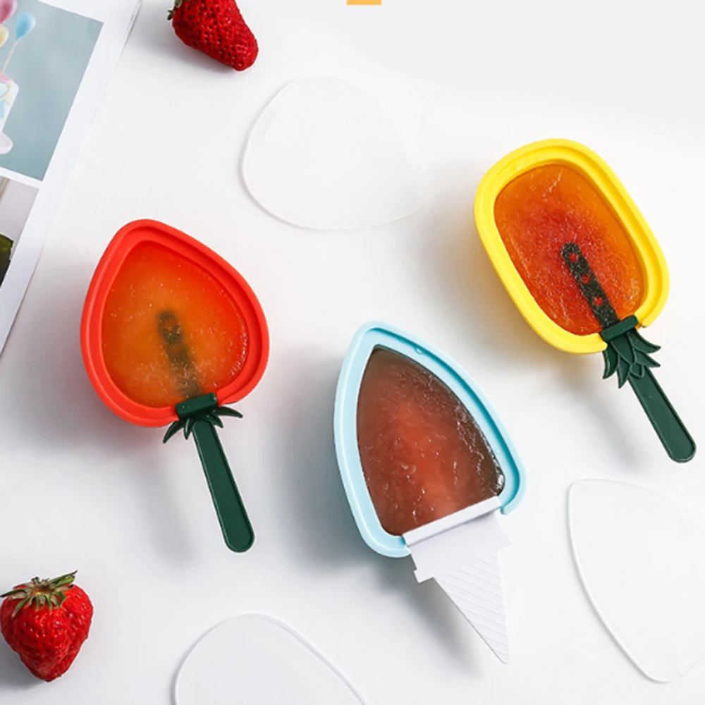 

Silicone Frozen Ice Cream Mold Fruit Shape Popsicle Maker Ice Lolly Mould