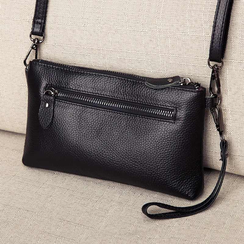 Клатч из натуральной кожи маленькие дамские сумочки через плечо для женщин