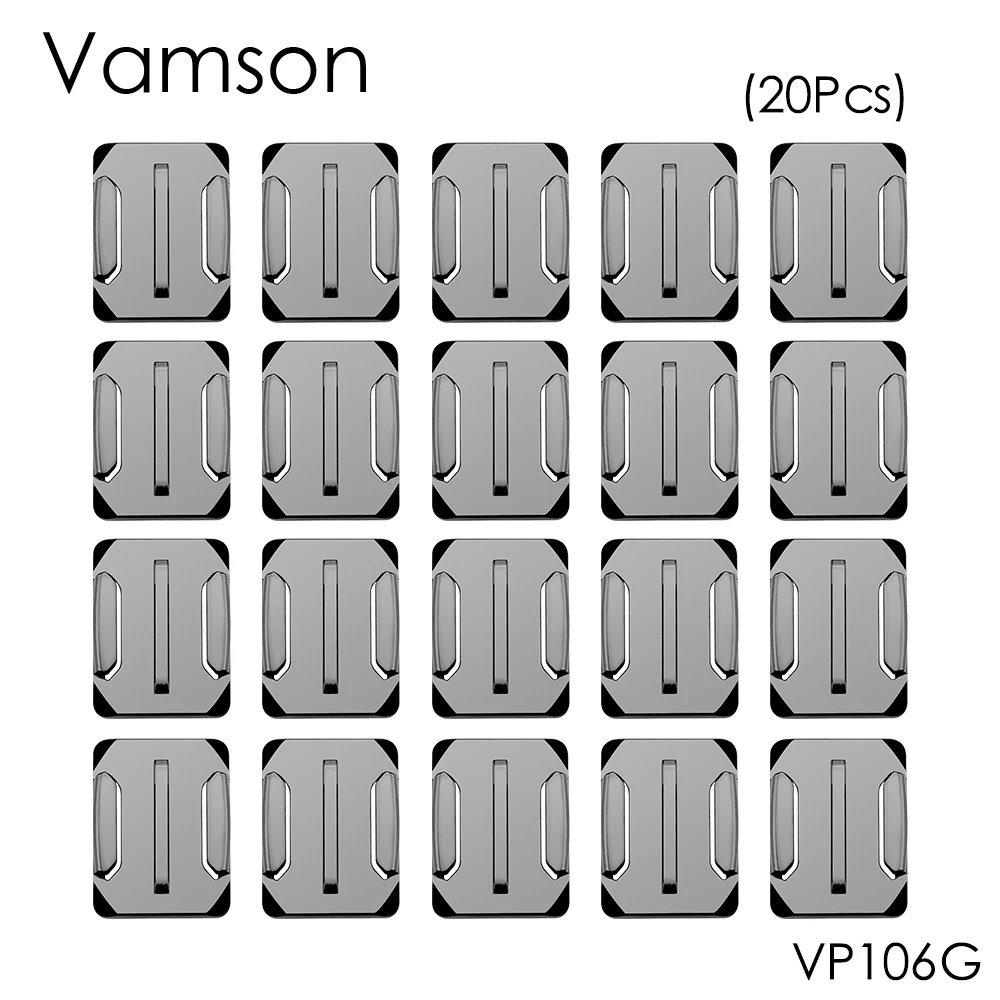 

Vamson 20pcs Curved Surface Mount for GoPro Accessories for Gopro Hero 9 8 7 6 for Xiaomi for Yi for SJ4000 for eken h9r VP106G