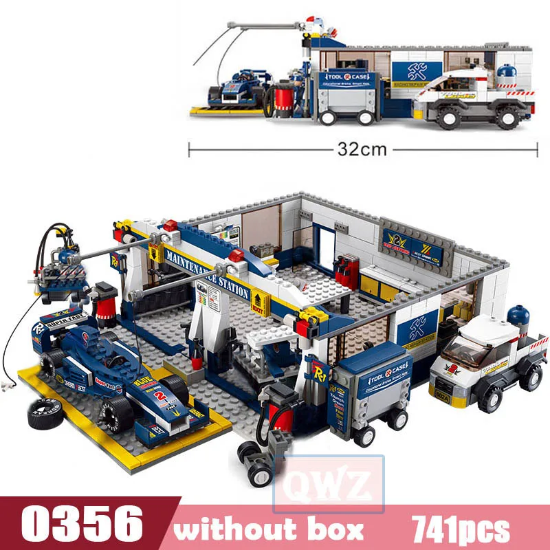 City Formulaed 1 F1 Speed Car Racing Repair Station Truck Building Block Figure Kid Bricks Children Toy Gifts | Игрушки и хобби