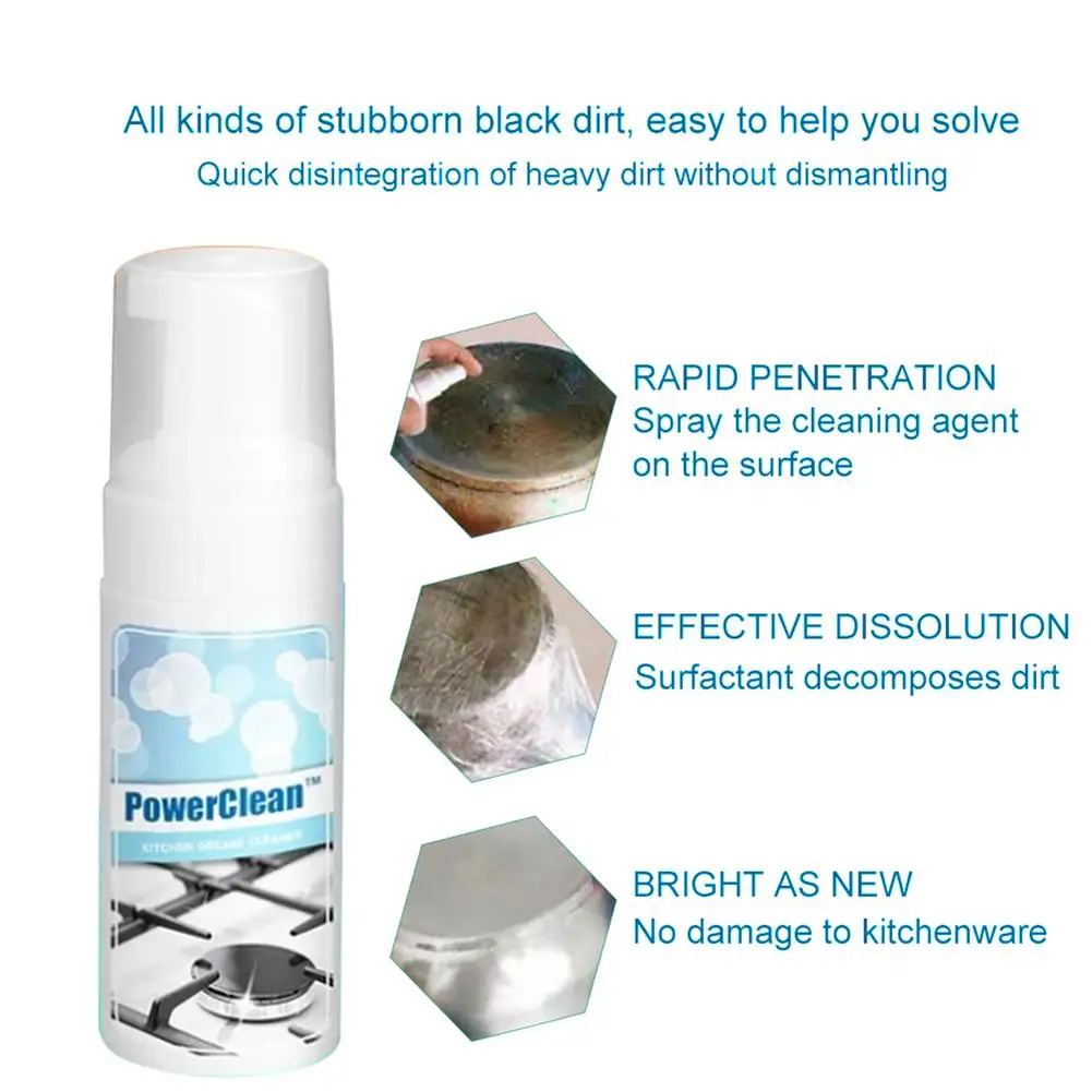 

30/100/200ML Multifunctional Kitchen Grease Cleaner Oily Rust Remover For Cleaning The Kitchen And Pots