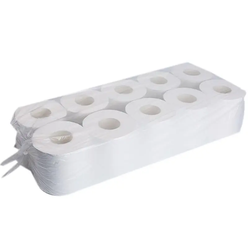 

10 Rolls Family Toilet Paper Ultra Soft Wood Pulp 3-Layers Thickened Toughness Strength Gentle Soft Bath Tissue for Household Ki
