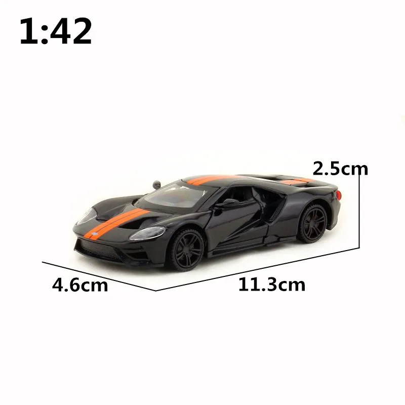 1:42 масштаб 2017 Ford GT металлическая модель автомобиля из сплава | Игрушки и хобби